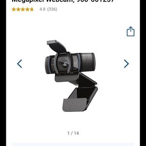 Logitech C920S Pro HD 15.0-Megapixel Webcam, 960-001257